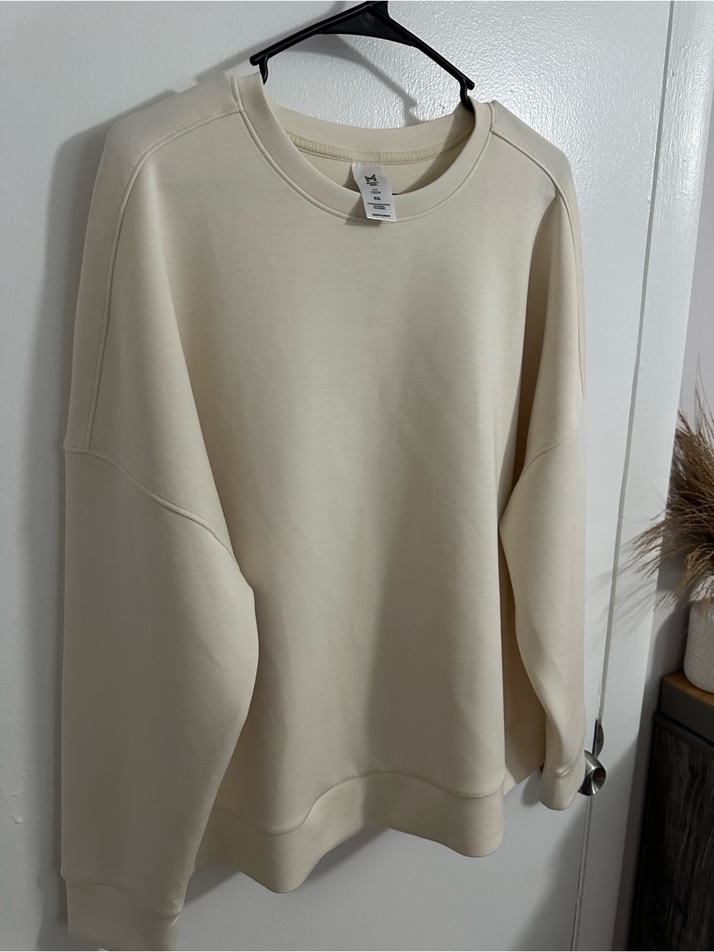 Everyday Oversized Luxe Crewneck Sweater — Cream